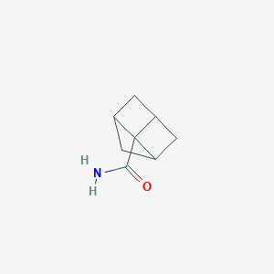 molecular formula C8H11NO B14499738 Tricyclo[3.1.1.0~3,6~]heptane-6-carboxamide CAS No. 63127-27-5