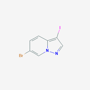 molecular formula C7H4BrIN2 B1449980 6-Bromo-3-iodopyrazolo[1,5-a]pyridine CAS No. 2340391-55-9