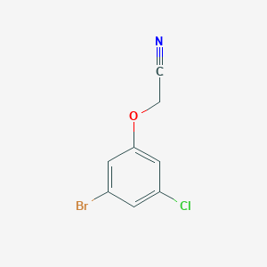 molecular formula C8H5BrClNO B1449988 2-(3-Bromo-5-chlorophenoxy)acetonitrile CAS No. 2025006-40-8