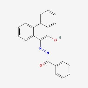 molecular formula C21H14N2O2 B14499894 N'-(10-Oxophenanthren-9(10H)-ylidene)benzohydrazide CAS No. 64407-29-0