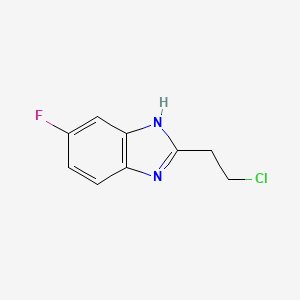molecular formula C9H8ClFN2 B1449996 2-(2-Chloroethyl)-6-fluoro-1H-benzimidazole CAS No. 915923-27-2