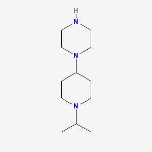 molecular formula C12H25N3 B1449998 1-[1-(Propan-2-yl)piperidin-4-yl]piperazine CAS No. 794494-90-9