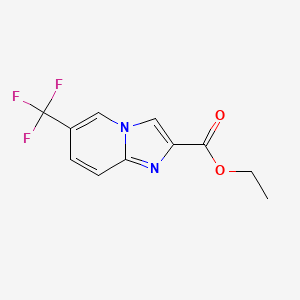 molecular formula C11H9F3N2O2 B1450002 Ethyl 6-(trifluoromethyl)imidazo[1,2-a]pyridine-2-carboxylate CAS No. 860457-99-4