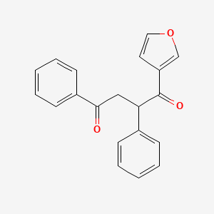 molecular formula C20H16O3 B14500029 1-(Furan-3-yl)-2,4-diphenylbutane-1,4-dione CAS No. 63277-53-2