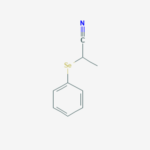 molecular formula C9H9NSe B14500096 Propanenitrile, 2-(phenylseleno)- CAS No. 64432-48-0