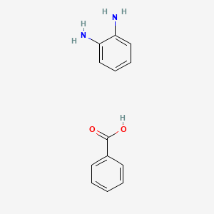 molecular formula C13H14N2O2 B14500123 Benzene-1,2-diamine;benzoic acid CAS No. 63082-94-0
