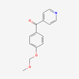 molecular formula C14H13NO3 B1450017 [4-(Methoxymethoxy)phenyl](pyridin-4-yl)methanone CAS No. 938458-58-3