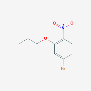 molecular formula C10H12BrNO3 B1450022 4-Bromo-2-isobutoxy-1-nitro-benzene CAS No. 2150940-22-8