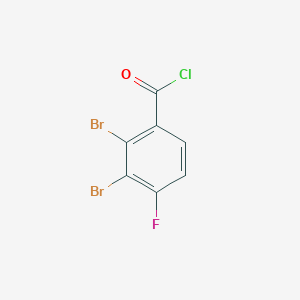 molecular formula C7H2Br2ClFO B1450036 2,3-Dibromo-4-fluorobenzoyl chloride CAS No. 1804932-86-2