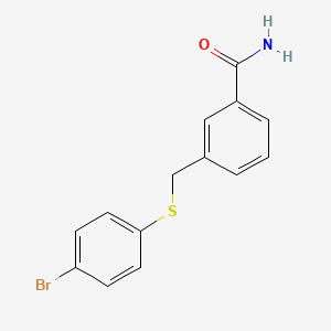 3-[(4-Bromophenyl)sulfanylmethyl]benzamide