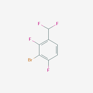molecular formula C7H3BrF4 B1450045 3-Bromo-2,4-difluorobenzodifluoride CAS No. 1804408-83-0