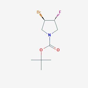 Tert-butyl trans-3-bromo-4-fluoropyrrolidine-1-carboxylate
