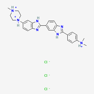N,N-Dimethyl-4-[5-(4-methyl-1-piperazinyl)[2,5'-bi-1H-benzimidazol]-2'-yl]benzenamine trihydrochloride
