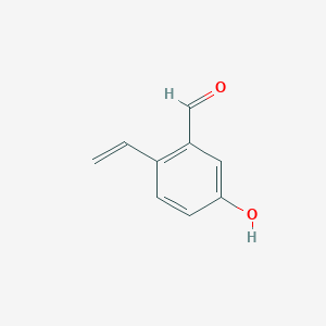 molecular formula C9H8O2 B1450056 5-Hydroxy-2-vinylbenzaldehyde CAS No. 1313762-42-3