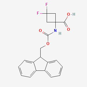 1-([(9H-Fluoren-9-ylmethoxy)carbonyl]amino)-3,3-difluorocyclobutane-1-carboxylic acid