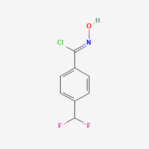 4-(Difluoromethyl)-N-hydroxybenzimidoyl chloride