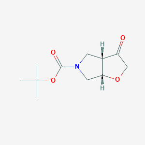 Cis-tert-butyl 3-oxotetrahydro-2H-furo[2,3-c]pyrrole-5(3H)-carboxylate