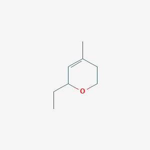molecular formula C8H14O B14500879 6-Ethyl-4-methyl-3,6-dihydro-2H-pyran CAS No. 63500-69-6