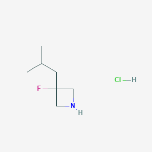 3-Fluoro-3-(2-methylpropyl)azetidine hydrochloride