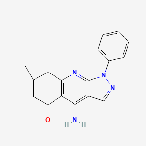 4-amino-7,7-dimethyl-1-phenyl-1,6,7,8-tetrahydro-5H-pyrazolo[3,4-b]quinolin-5-one