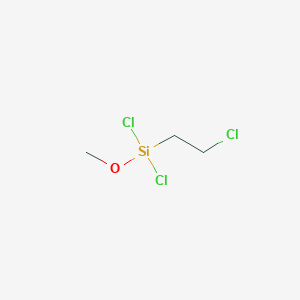 molecular formula C3H7Cl3OSi B14501108 Dichloro(2-chloroethyl)methoxysilane CAS No. 62798-02-1