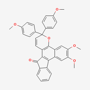 6,7-Dimethoxy-3,3-bis(4-methoxyphenyl)benzo[h]indeno[2,1-f]chromen-13(3H)-one