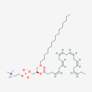 molecular formula C46H82NO7P B145012 PC(O-16:0/22:6(4Z,7Z,10Z,13Z,16Z,19Z)) CAS No. 132213-85-5