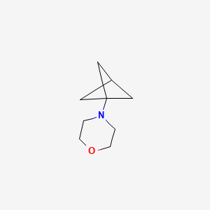molecular formula C9H15NO B1450120 4-(双环[1.1.1]戊烷-1-基)吗啉 CAS No. 2074732-62-8