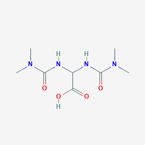 molecular formula C8H16N4O4 B14501208 Bis[(dimethylcarbamoyl)amino]acetic acid CAS No. 64732-11-2