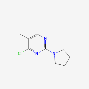 molecular formula C10H14ClN3 B1450122 4-Chloro-5,6-dimethyl-2-(pyrrolidin-1-yl)pyrimidine CAS No. 915922-96-2