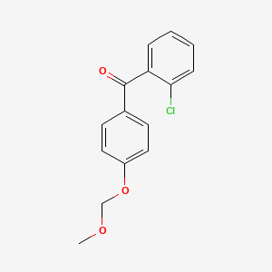 molecular formula C15H13ClO3 B1450126 (2-Chlorophenyl)[4-(methoxymethoxy)phenyl]methanone CAS No. 938458-62-9