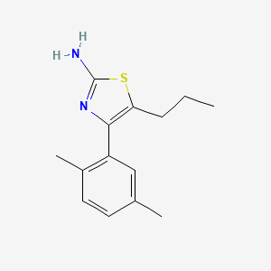 molecular formula C14H18N2S B1450133 4-(2,5-Dimethylphenyl)-5-propyl-1,3-thiazol-2-amine CAS No. 915920-38-6