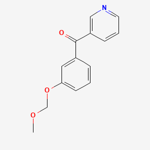 molecular formula C14H13NO3 B1450134 [3-(甲氧基甲氧基)苯基](吡啶-3-基)甲酮 CAS No. 213386-94-8