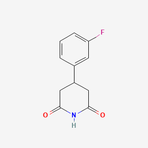 molecular formula C11H10FNO2 B1450136 4-(3-Fluorophenyl)piperidine-2,6-dione CAS No. 959246-81-2