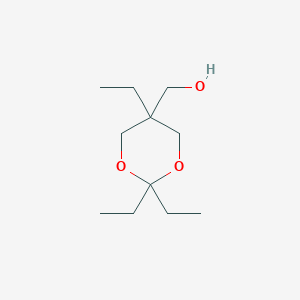 molecular formula C11H22O3 B14501369 (2,2,5-Triethyl-1,3-dioxan-5-yl)methanol CAS No. 63944-37-6