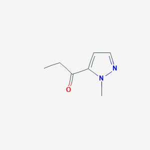 molecular formula C7H10N2O B1450139 1-(1-甲基-1H-吡唑-5-基)丙酮 CAS No. 1177331-09-7