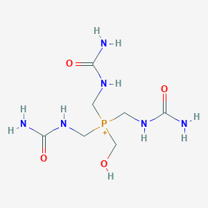 molecular formula C7H18N6O4P+ B14501447 Tris[(carbamoylamino)methyl](hydroxymethyl)phosphanium CAS No. 63082-80-4
