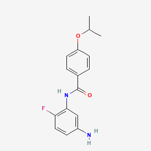 molecular formula C16H17FN2O2 B1450147 N-(5-Amino-2-fluorophenyl)-4-isopropoxybenzamide CAS No. 1020053-84-2