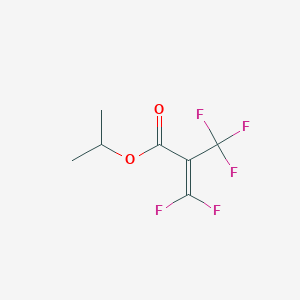 molecular formula C7H7F5O2 B14501479 Propan-2-yl 3,3-difluoro-2-(trifluoromethyl)prop-2-enoate CAS No. 62935-22-2