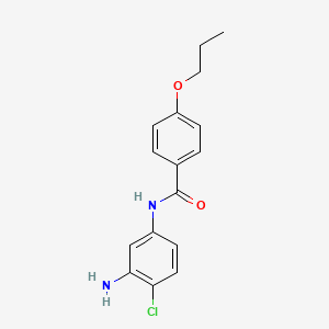 molecular formula C16H17ClN2O2 B1450148 N-(3-Amino-4-chlorophenyl)-4-propoxybenzamide CAS No. 1020055-18-8