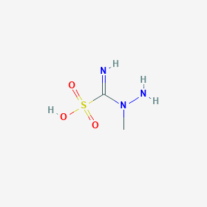 molecular formula C2H7N3O3S B14501493 Imino(1-methylhydrazinyl)methanesulfonic acid CAS No. 63471-64-7