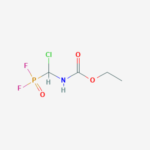 molecular formula C4H7ClF2NO3P B14501501 Ethyl [chloro(difluorophosphoryl)methyl]carbamate CAS No. 62779-27-5