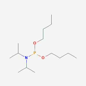 molecular formula C14H32NO2P B14501514 Dibutyl diisopropylamidophosphite CAS No. 63815-59-8