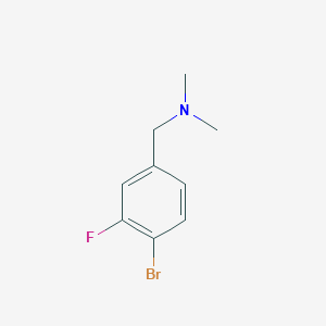 [(4-Bromo-3-fluorophenyl)methyl]dimethylamine