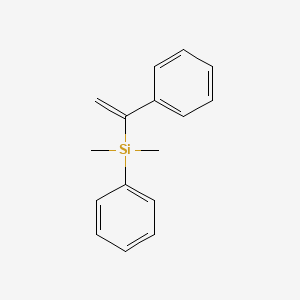 molecular formula C16H18Si B14501574 Silane, dimethylphenyl(1-phenylethenyl)- CAS No. 63935-90-0