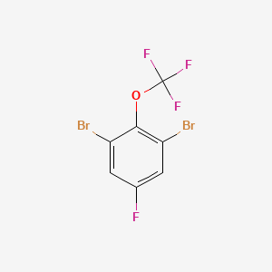 molecular formula C7H2Br2F4O B1450160 1,3-Dibromo-5-fluoro-2-(trifluoromethoxy)benzene CAS No. 1806351-54-1
