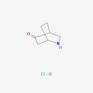 molecular formula C7H12ClNO B1450162 2-Azabicyclo[2.2.2]octan-5-one hydrochloride CAS No. 1514112-02-7