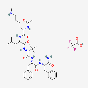 molecular formula C41H60F3N7O8 B1450163 Ac-Lys-(Me)Leu-Val-(Me)Phe-Phe-NH2 trifluoroacetate salt CAS No. 461640-33-5