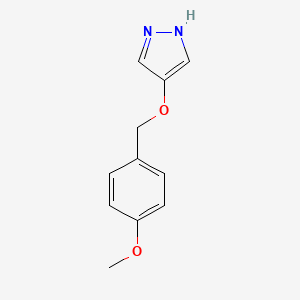 molecular formula C11H12N2O2 B1450164 4-(4-Methoxy-benzyloxy)-1H-pyrazole CAS No. 1893853-00-3