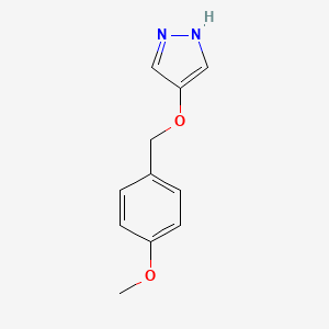 molecular formula C11H12N2O2 B1450164 4-(4-Methoxybenzyloxy)-1H-pyrazole CAS No. 1893853-00-3